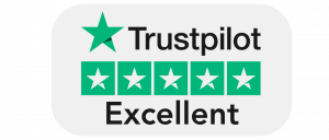 Trustpilot-Bewertung: 5 Sterne, Excellent